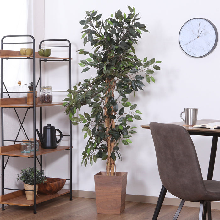 室内をおしゃれにする鉢植えタイプフェイクグリーン フィカス スリム(グリーン):送料無料
