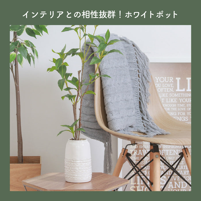 ホワイトポットが相性抜群!置き型タイプフェイクグリーン【ギンモクセイ】:送料無料