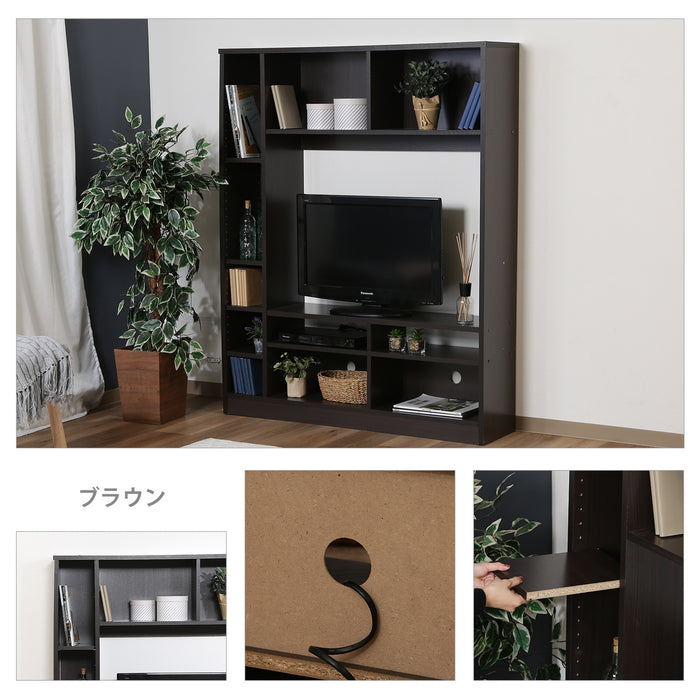 大容量の収納力!魅せる壁面テレビ台:送料無料