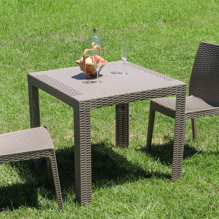 イタリア製 本格ガーデンテーブル80×80：送料無料