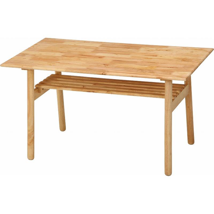 優しいデザインのダイニングテーブル：送料無料