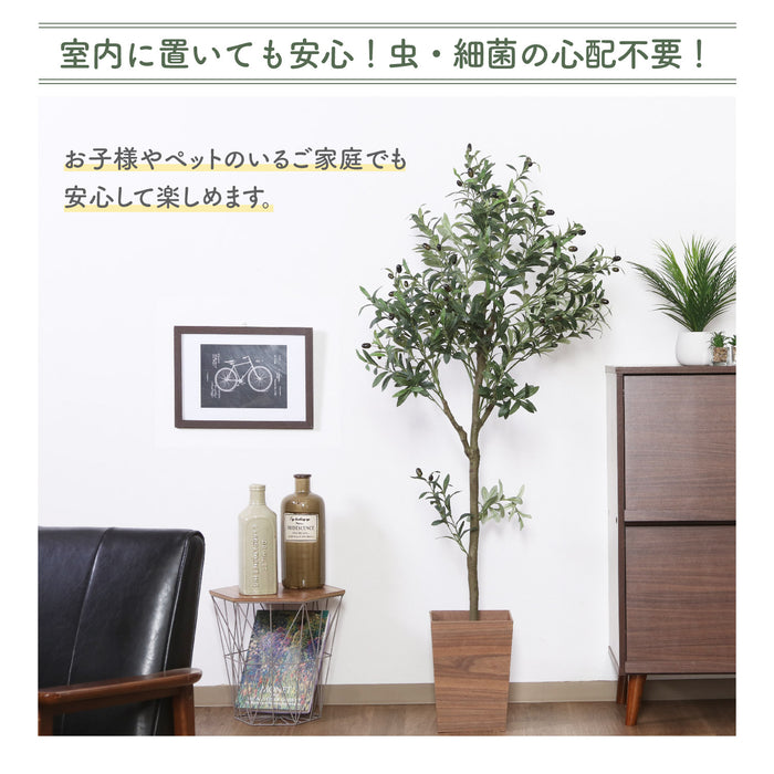 高級感あるジョイント式鉢植えタイプ大型フェイクグリーン【オリーブ150cm】：送料無料