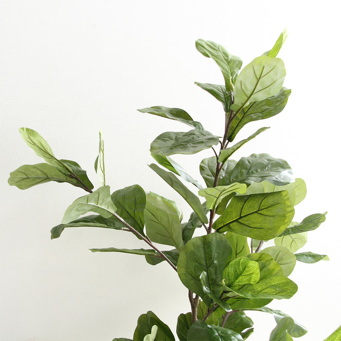 室内をおしゃれにする鉢植えタイプフェイクグリーン フィカスカシワバゴム：送料無料