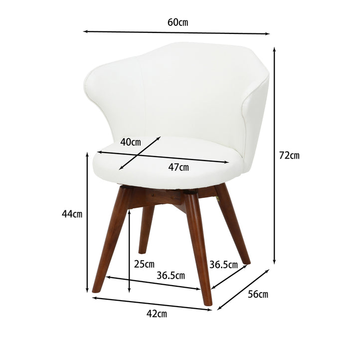 ●在庫限り特価●おしゃれな肘付き 回転ダイニングチェア：送料無料